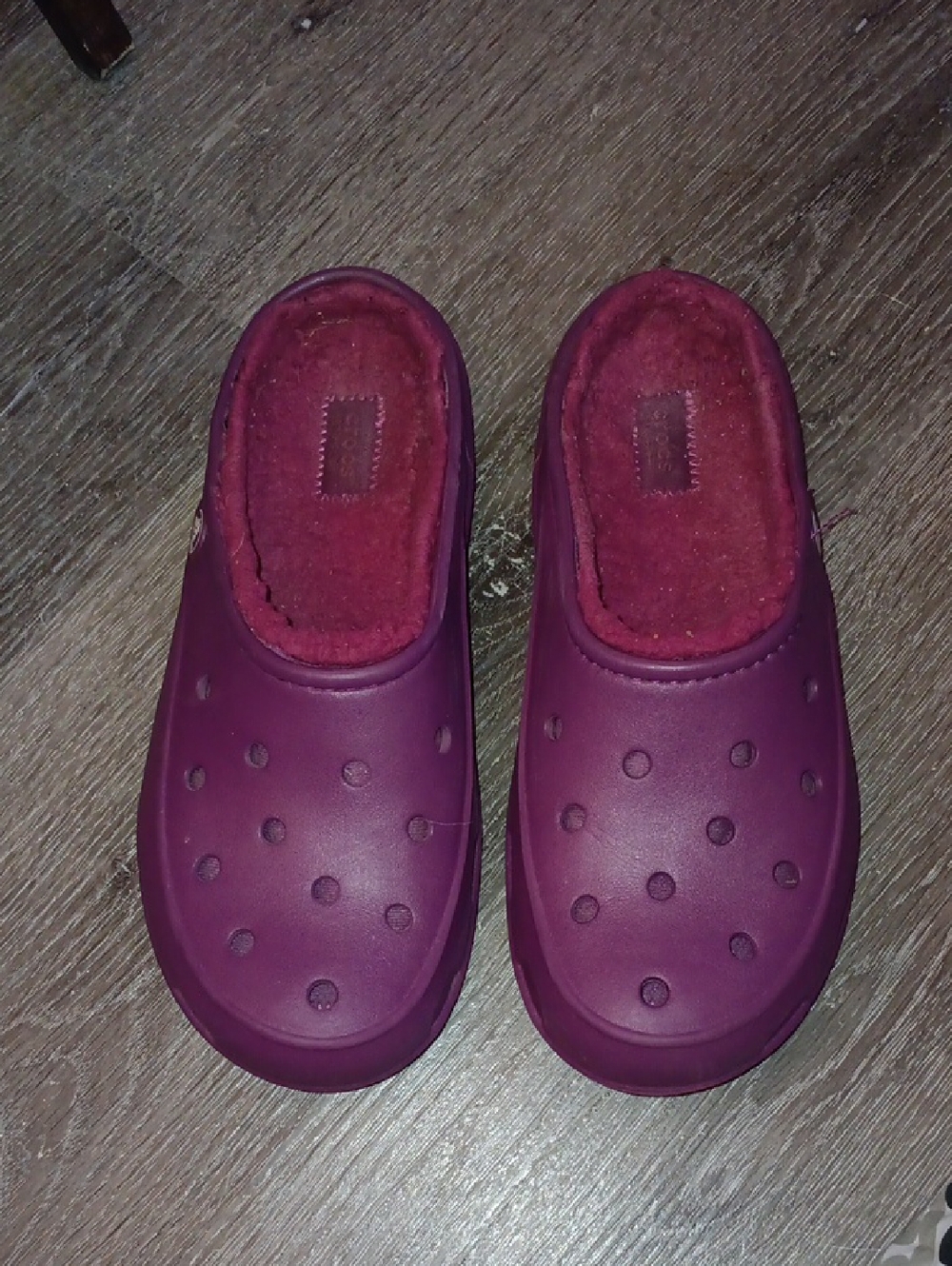 CROCS Women's Plum Slip-On Lined Clogs